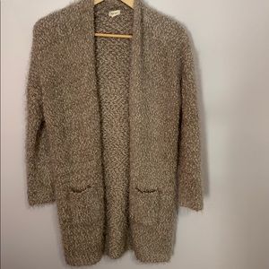 Fuzzy Soft Long Cardigan